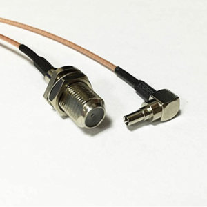 Пигтейл CRC9- F female, 25сm rg316.