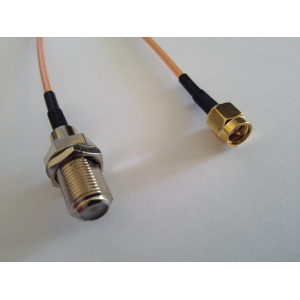 Пигтейл SMA- F female, 25сm rg316.