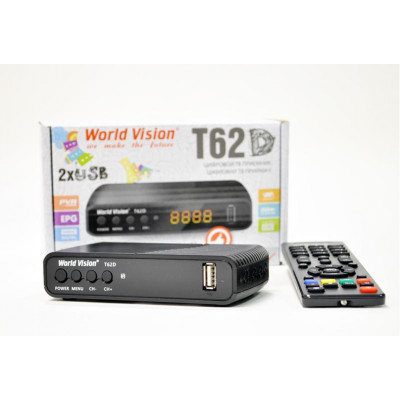 Эфирный кабельный ресивер World Vision T62D Т2/С