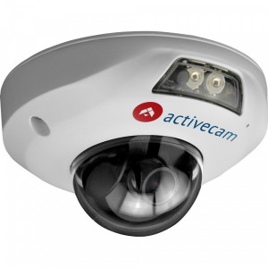 Компактный вандалостойкий IP-купол ActiveCam AC-D4121IR1 lite с микрофоном